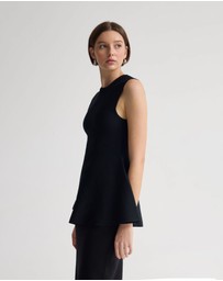 Oxford - Margot Knitted Peplum Top