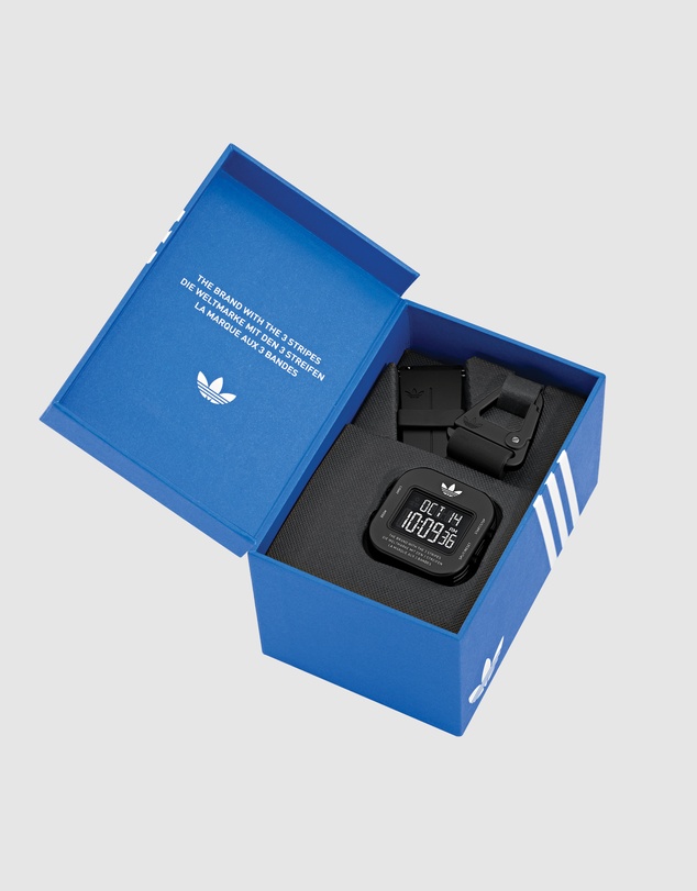 adidas Originals - Adaptik One 38mm Black Silicone Strap Watch