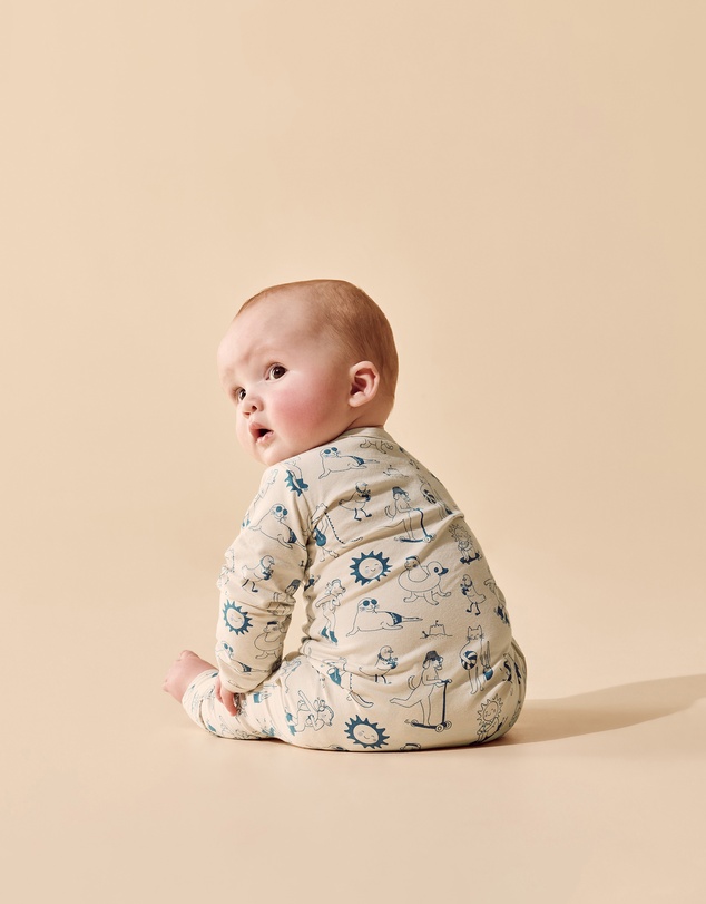 Wilson & Frenchy - Organic Zipsuit With Feet - Babies