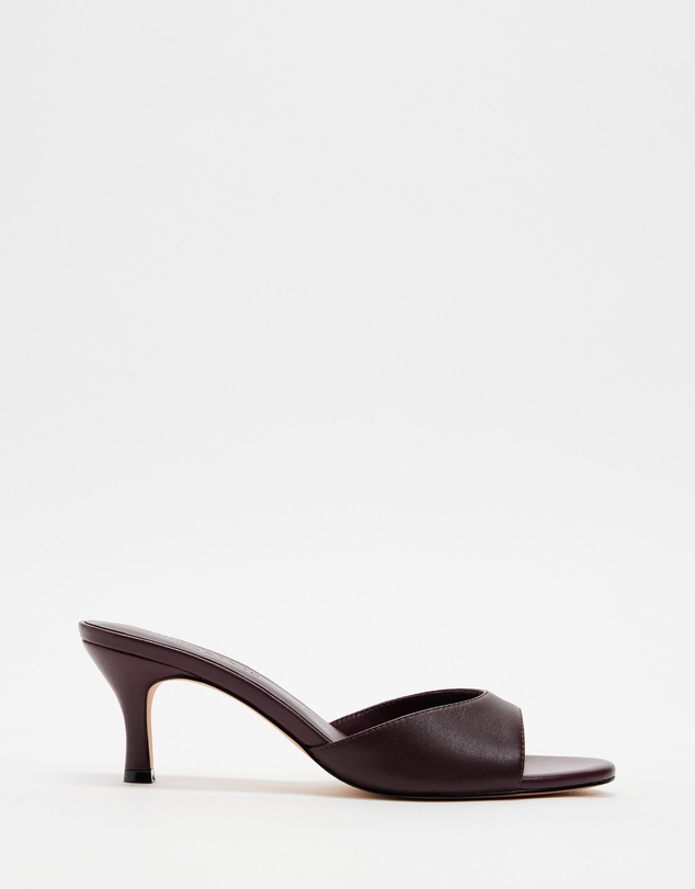 Atmos&Here - Rosie Peep Toe Leather Heels
