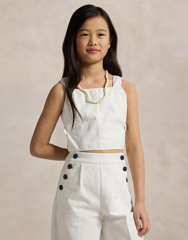 Polo Ralph Lauren - Cotton Canvas Top & Pants Set - ICONIC EXCLUSIVE - Kids-Teens