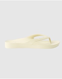 Tolu Australia - Ivory Thongs With Arch Support
