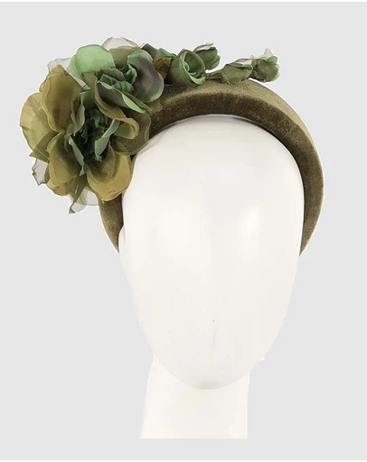 Max Alexander - Velvet Flower Fascinator Headband