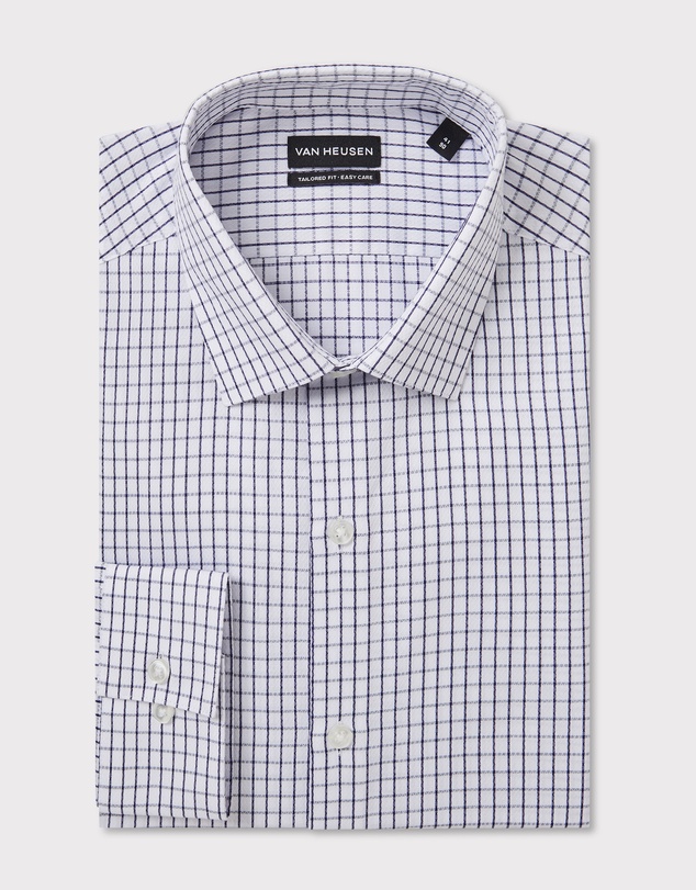 Van Heusen - Windowpane Poplin Shirt