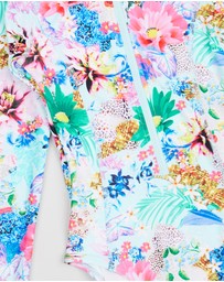 Bluesalt Beachwear - Glamour Animal Long Sleeve Surf Tank One Piece
