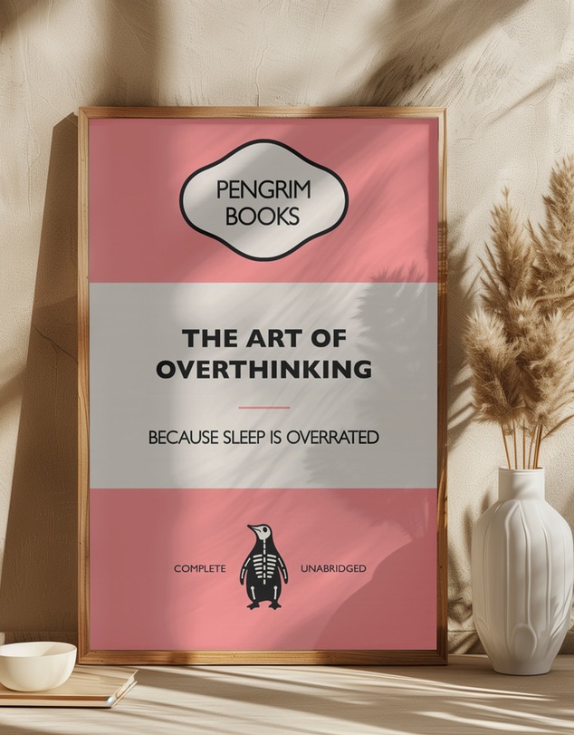 Olive et Oriel - The Art Of Overthinking by Retrodrome Art Print