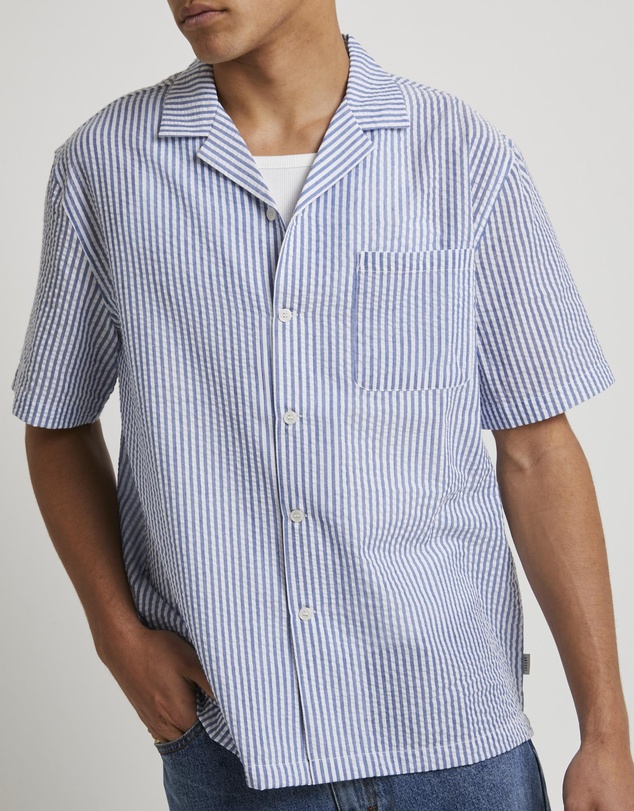 Arvust - Seersucker Short Sleeve Resort Shirt