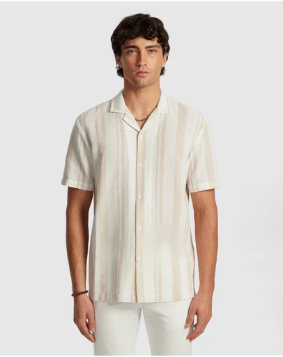 yd. - Aruba Stripe Cotton Shirt