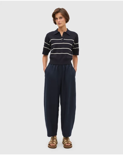Seed Heritage - Core Linen Soft Barrel Leg Pant