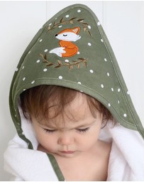 Living Textiles - Jersey Hooded Towel - Forest Retreat