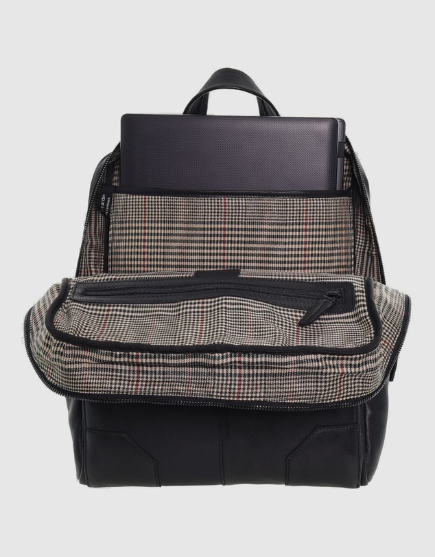 Pierre Cardin - Sleek Leather Laptop Backpack