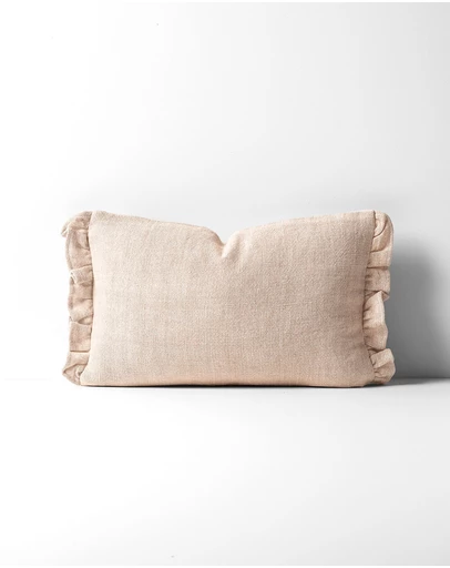 Aura Home - Ruffle Linen Cushion
