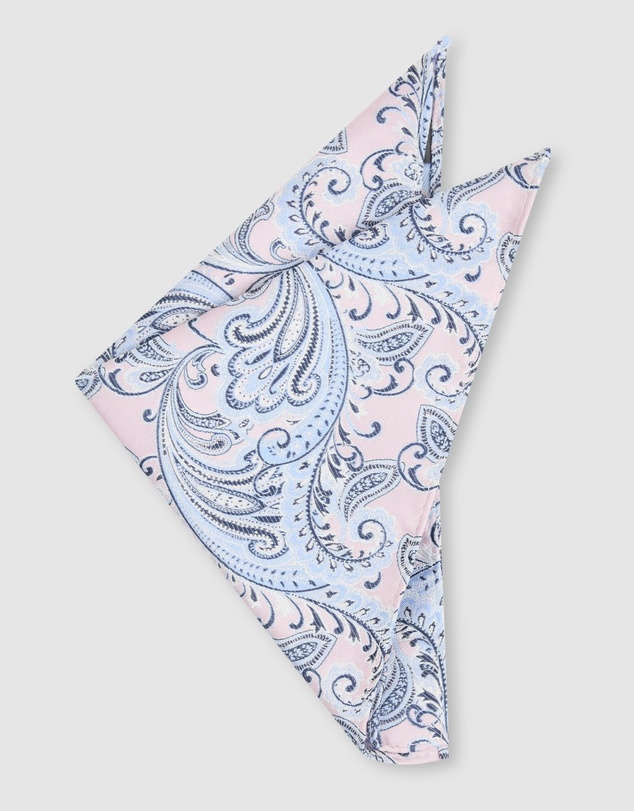 yd. - Messina Paisley Pocket Square
