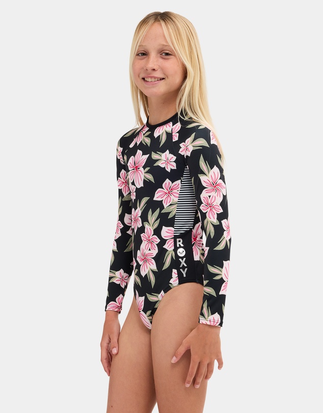 Roxy - Girls 8 to 16 Of The Pacific Long Sleeve One Piece Swimsuit