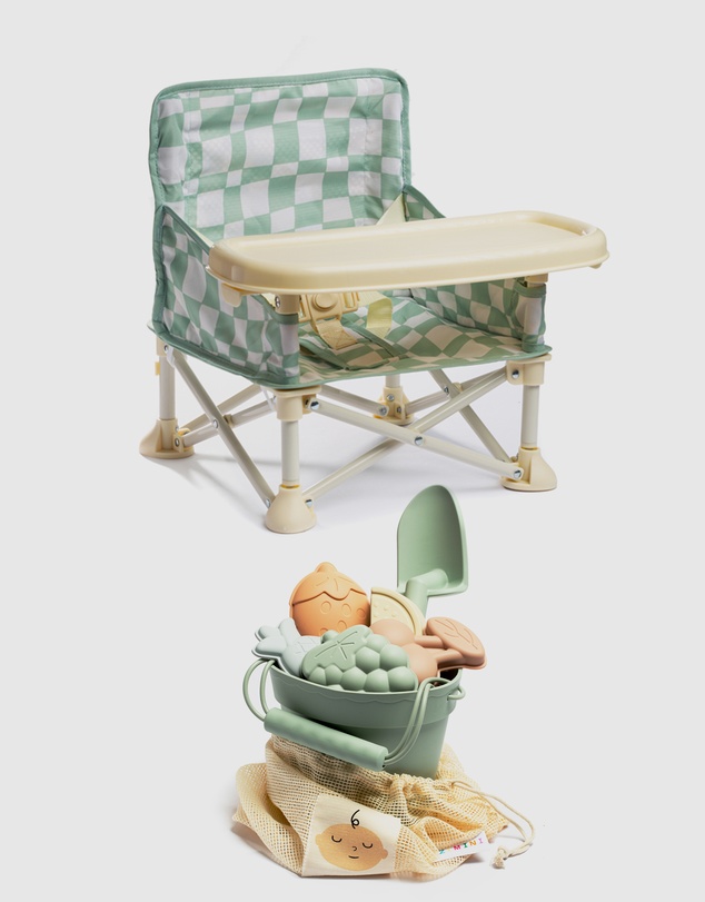 IZIMINI - Parker Baby Chair V2 & Beach Fruit Toys