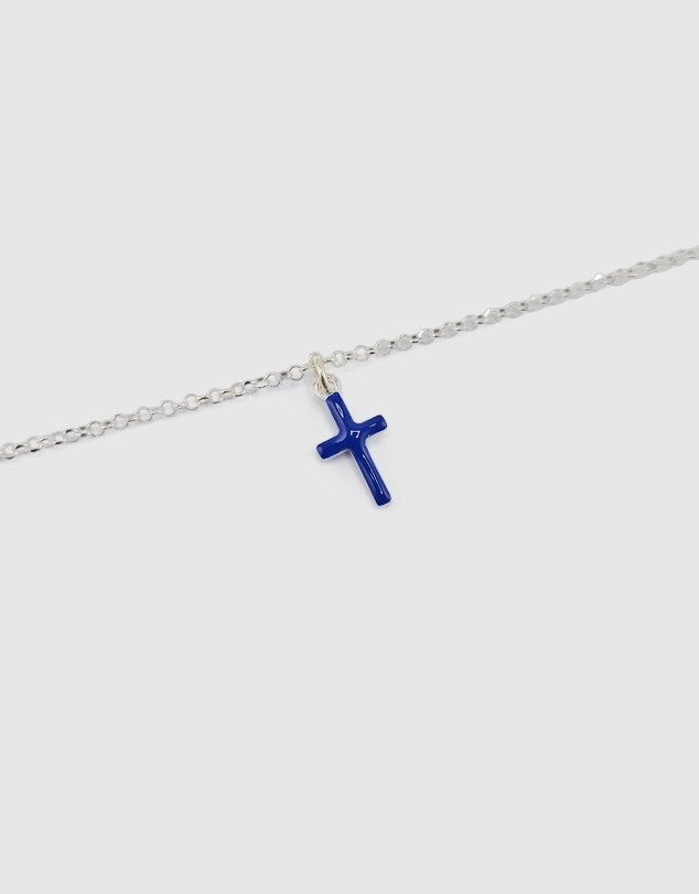 Izoa - Blue Cross Bracelet