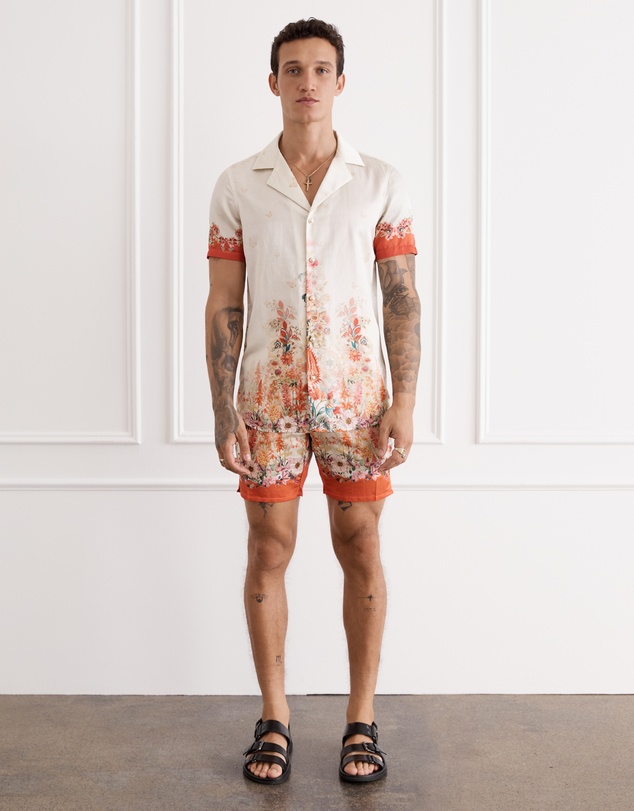 Aqua Blu Australia - Bouquet Jean Short Sleeve Shirt