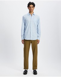 Scotch & Soda - Regular Fit Dobby Stripe Shirt