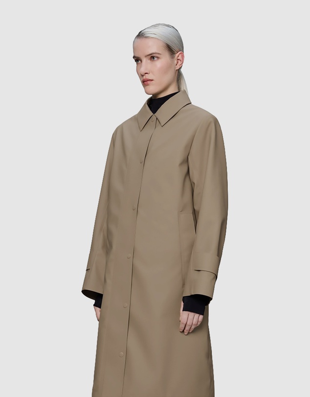 RAINS - Nara Long W Jacket Beige