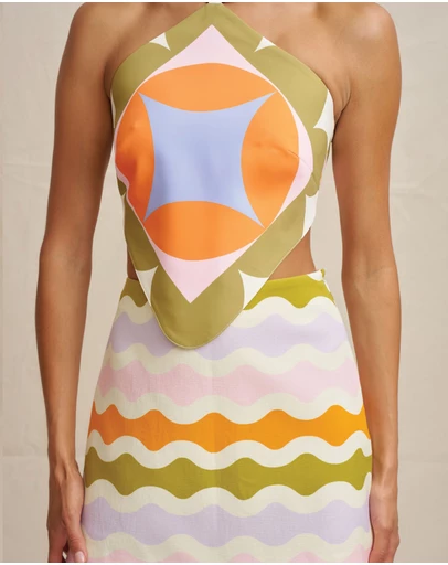 BY JOHNNY. - Geo Scarf Top