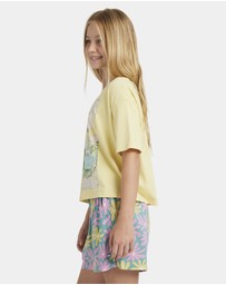 Roxy - Girls 8 to 16 Lekeito Break Printed Elastic Waist Shorts