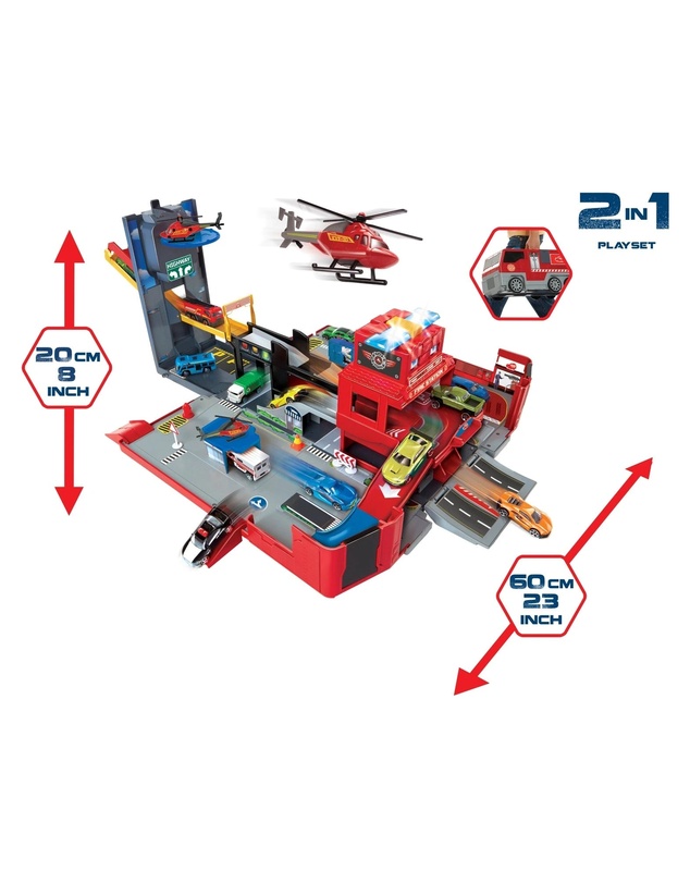 Rallye - Folding Fire Truck Playset