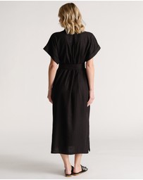 Decjuba - D-Luxe Linen Blend Midi Dress