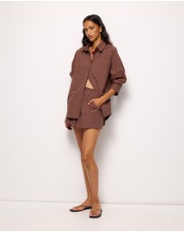 AERE - Harper Cotton Shorts