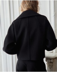 M.N.G - Wool Jacket With Shirt Collar