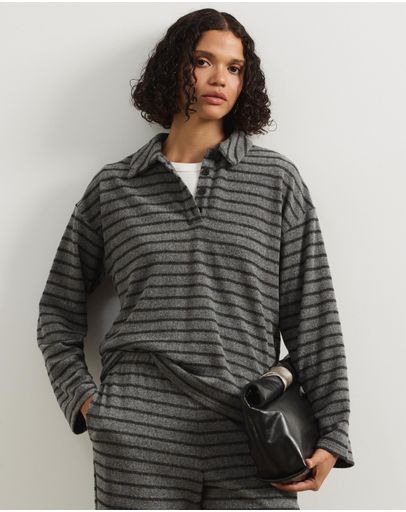 Grey & Black Stripe