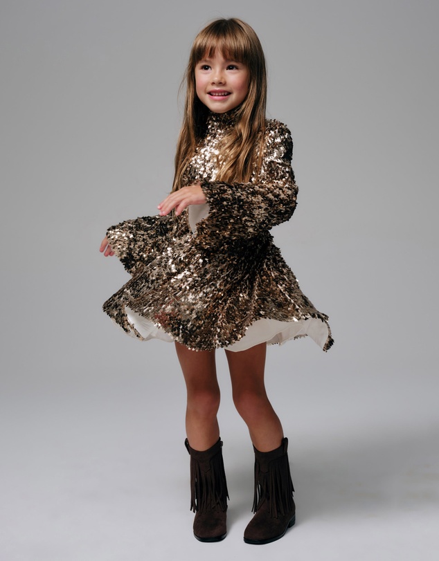 Bardot Junior - Anais Sequin Mini Dress - Kids-Teens