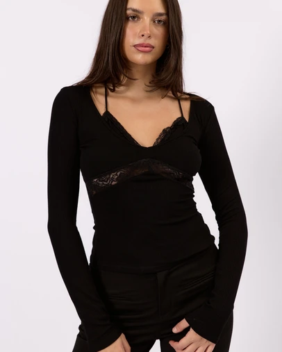Style Addict - Noa Lace Long Sleeve Top