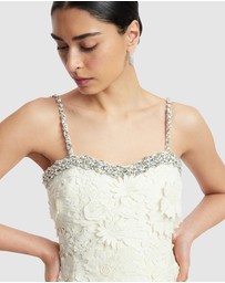 LEO LIN - Sophia Embellished Lace Mini Dress