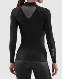 SKINS - SKINS Compression Women's Series-3 Clothing Long Sleeve Top Thermal Black