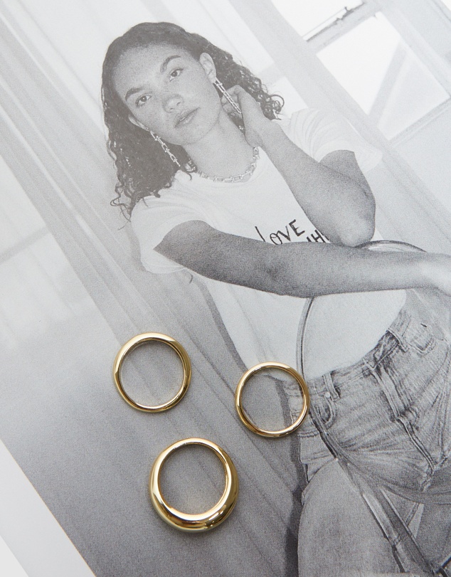 Alice In The Eve - 14k Gold Plated Stacking Rings Set