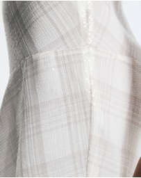 Lover - Venus Sequin Check Asymmetrical Dress