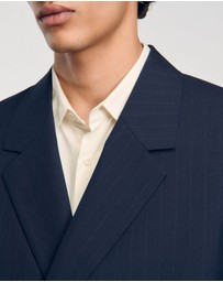 Sandro - Croisee Rayure Suit Jacket