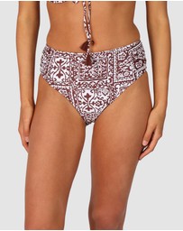 Baku Swimwear - Havana Ruched Side Mid Bikini Bottom