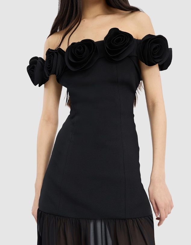 ROTATE - Crepe Maxi Flower Dress
