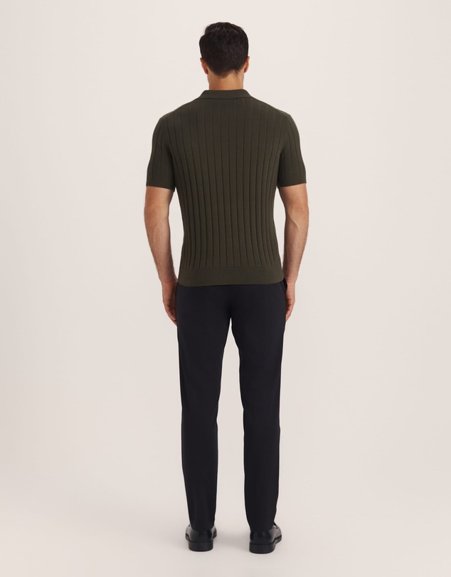 SABA - Erol Cotton Rib Knit Polo