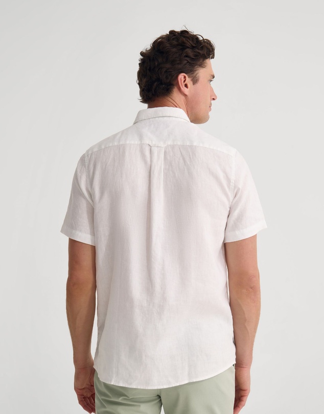 Oxford - Leyton French Linen Short Sleeve Shirt