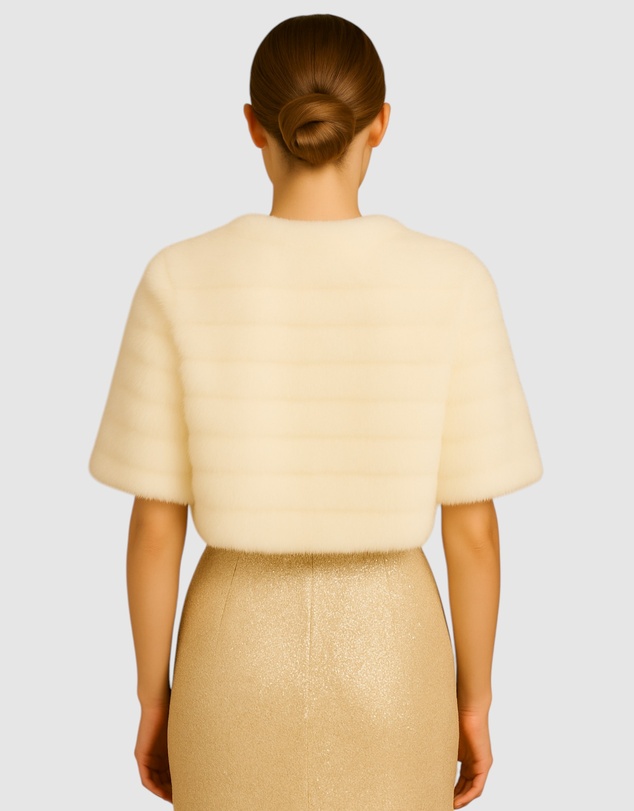 Honey and Beau - Casablanca Faux Fur Cape