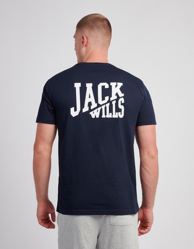 Jack Wills - Slant Stacked Graphic T-Shirt