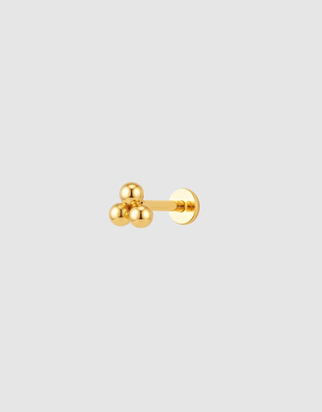 HOUSE OF SLANI - Gold Trio Flatback Ear Piercing