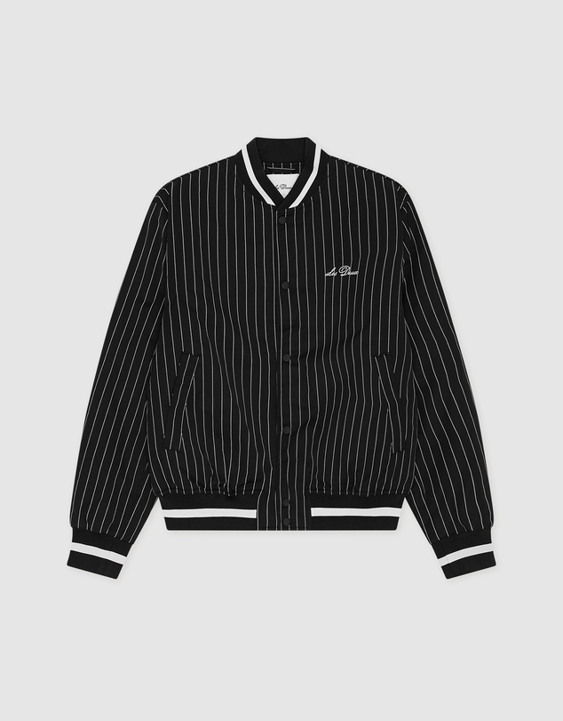 Les Deux - Varsity Tech Pinstriped Jacket