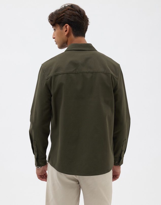 AERE - Brushed Organic Cotton Overshirt