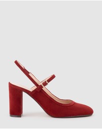 Edward Meller - CECELIA85 Block Heel Slingback Pump