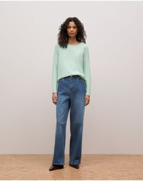 Trenery - Ottoman Marle Long Sleeve T-shirt in Peppermint