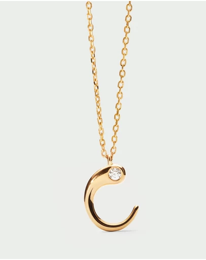 PDPAOLA - Initial 2026 C Pendant Necklace