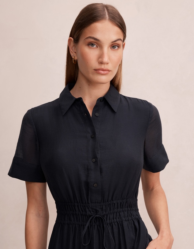 Forever New - Brynn Elastic Waist Shirt Midi Dress